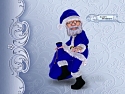 Blue Santa Christmas Cards
